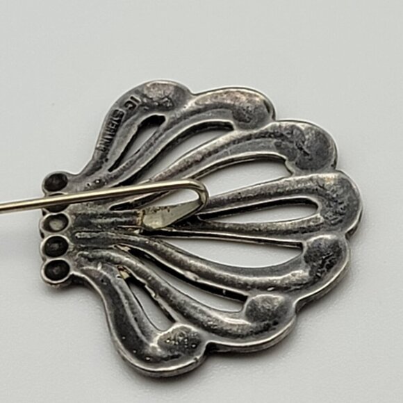 IC James Craig 925 Sterling Silver Williamsburg Stick Pin Scallop Shape 2.75 in - Picture 5 of 7